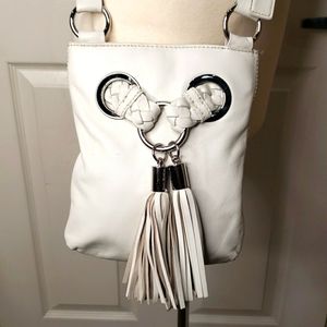 MICHAEL Kors leather white crossbody adjustable strap